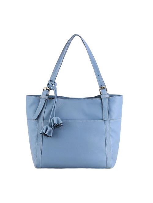 blue leatherette (pu) handbag - 20004897 - Very Small Image - 1