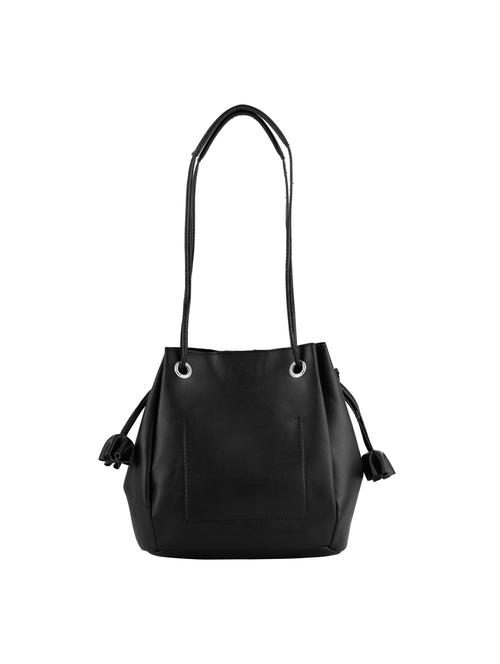 black leatherette (pu) handbag - 20004903 - Very Small Image - 1