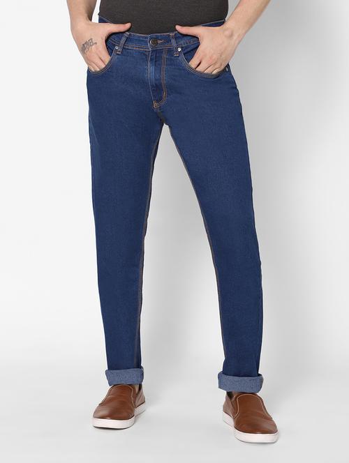 men solid mid rise jeans - 20005543 - Very Small Image - 1