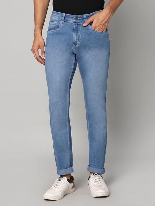 mens slim fit plain jeans - 20005547 - Very Small Image - 1