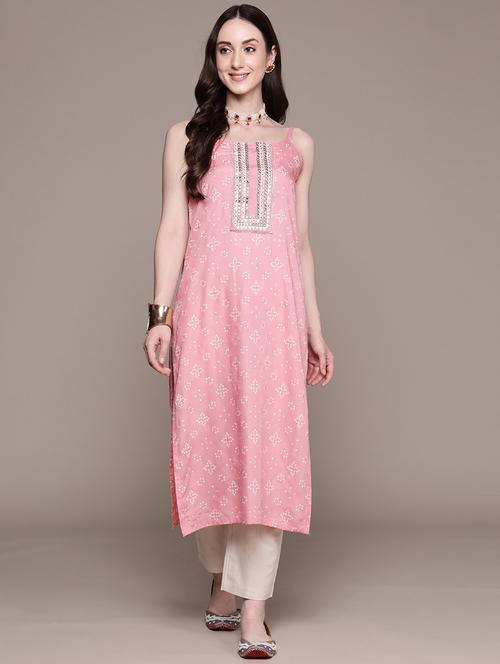 women's straight kurta - 20006191 - Very Small Image - 1