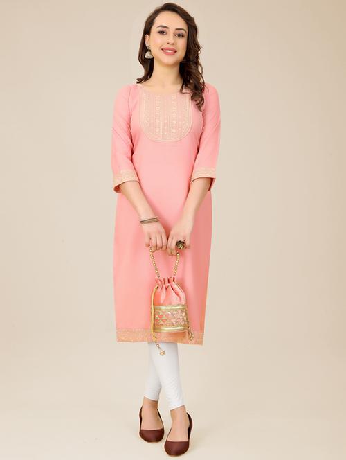 women's straight kurta - 20007095 - Very Small Image - 1