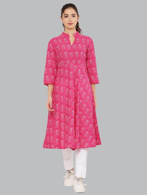 women's flared kurta - 20007237 - Very Small Image - 1