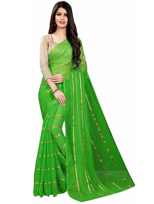light green chiffon saree - 20008026 - Very Small Image - 1