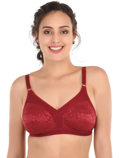 red nylon regular bra - 20008580 - Very Small Image - 1