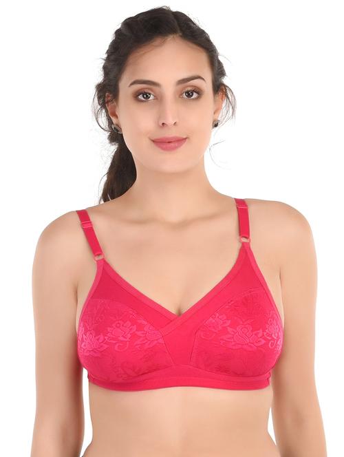 pink nylon regular bra - 20008585 - Very Small Image - 1