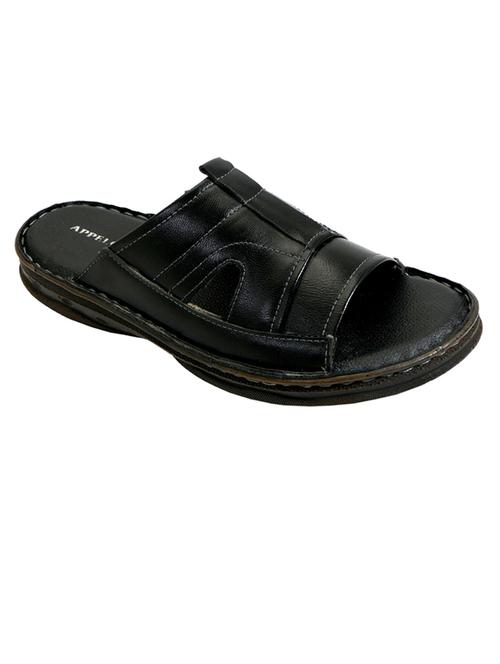 black synthetic slip on sandals - 20008652 - Very Small Image - 1