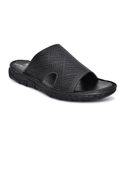 black synthetic slip on sandals - 20008690 - Very Small Image - 1