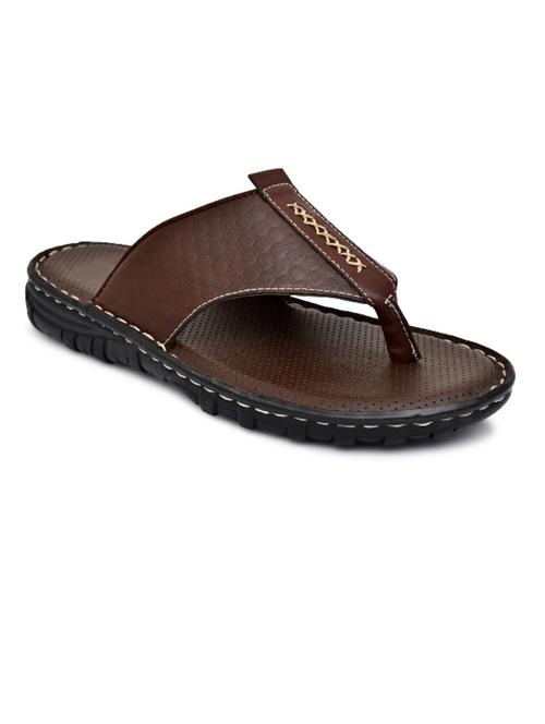 brown synthetic slip on sandals - 20008720 - Very Small Image - 1
