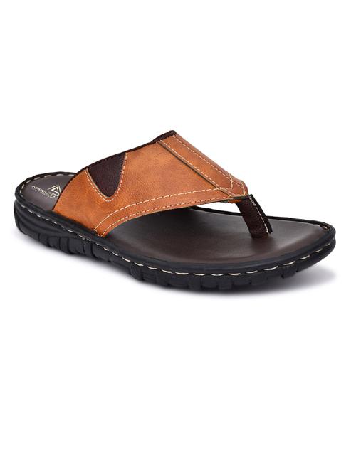 tan pu toe separator slippers - 20008754 - Very Small Image - 1