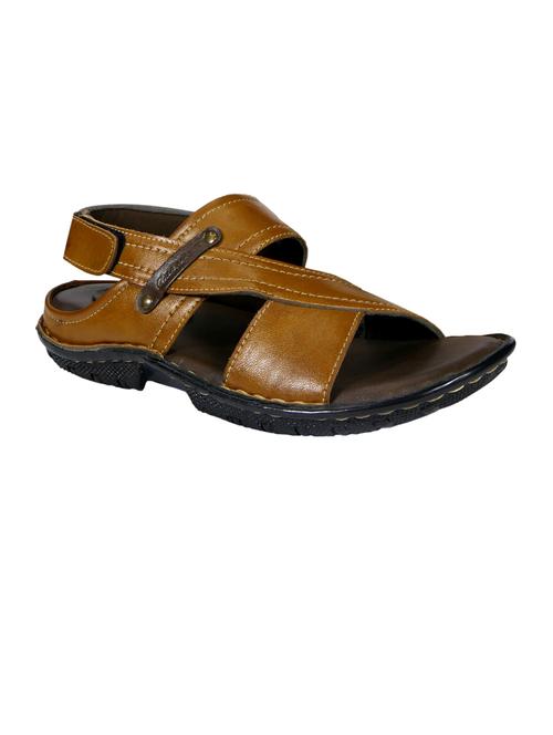 tan synthetic slip on sandals - 20008783 - Very Small Image - 1
