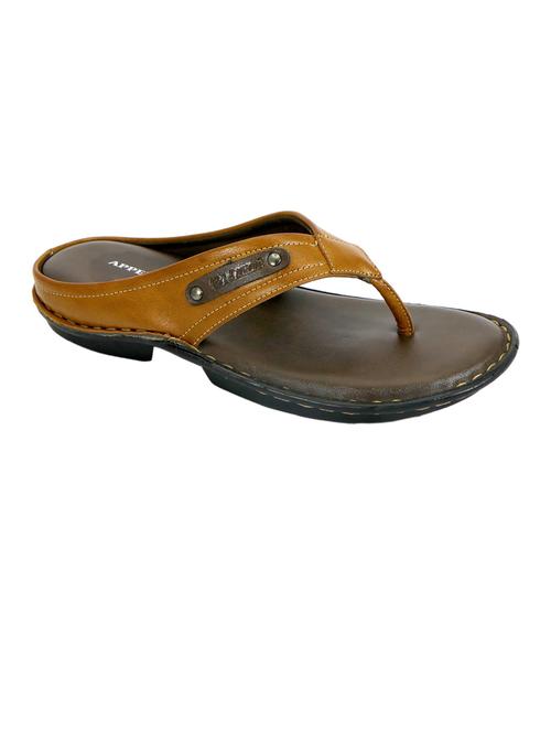 tan pu toe separator slippers - 20008790 - Very Small Image - 1