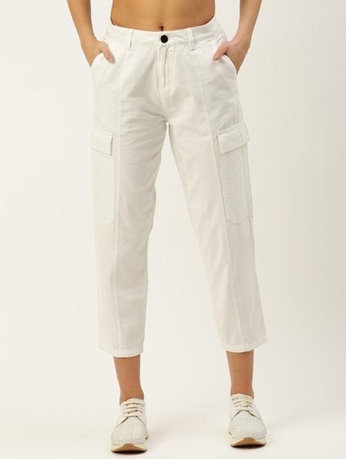 white cotton trousers - 20010544 - Very Small Image - 1