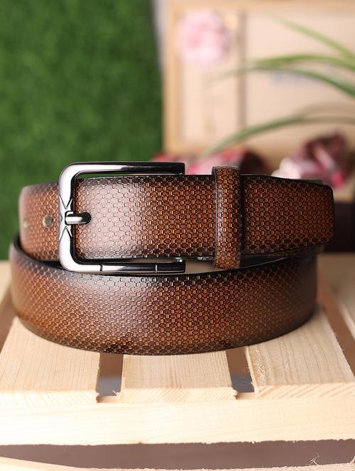 men brown leather belt - 20011407 - Very Small Image - 1