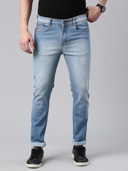 mens slim fit plain jeans - 20011916 - Very Small Image - 1