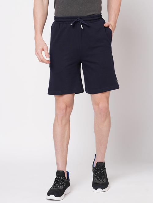 mid rise solid shorts - 20012035 - Very Small Image - 1