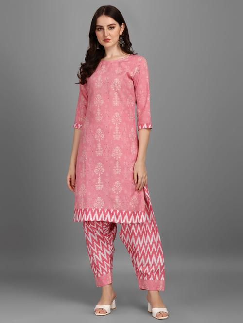 women printed kurta salwar set - 20013012 - Very Small Image - 1