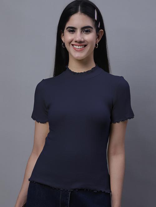 women's straight turtle neck top - 20013038 - Very Small Image - 1