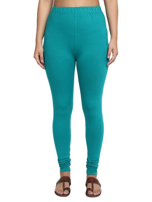 women solid cotton legging - 20013062 - Very Small Image - 1