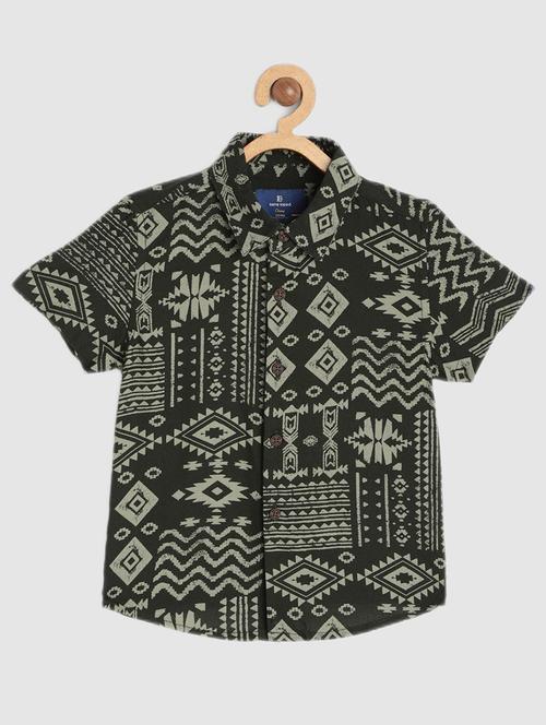 boys printed cotton shirt - 20014326 - Very Small Image - 1