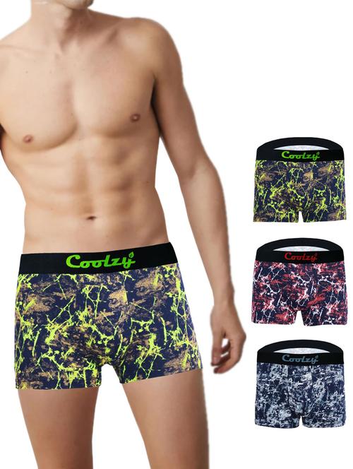 pack of 3 printed trunks - 20015268 - Very Small Image - 1