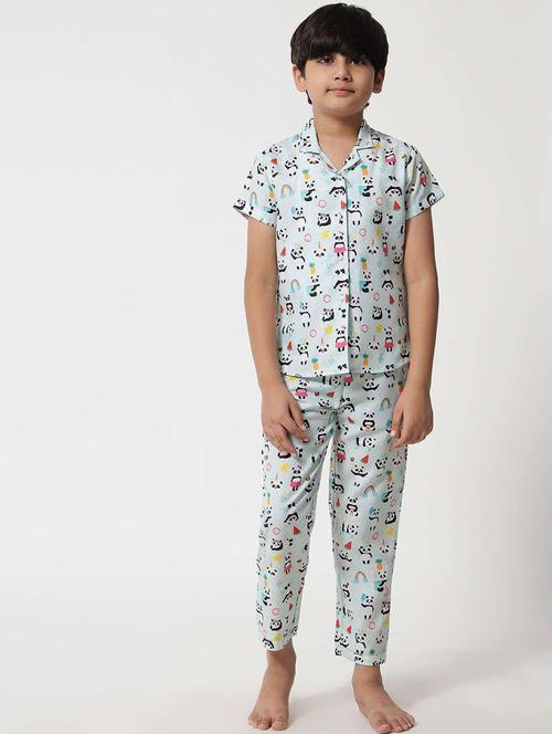 boys printed pyjama nightwear set - 20015344 - Very Small Image - 1