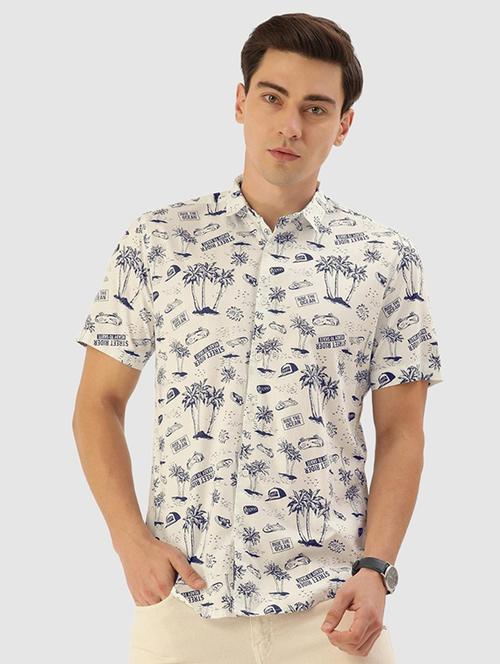 printed cotton casual shirt - 20015886 - Very Small Image - 1