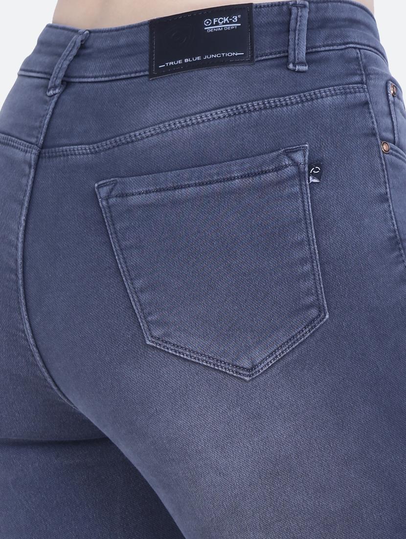 women's plain slim fit jeans - 20017546 - Standard Image - 5