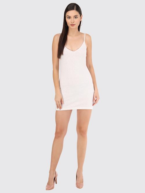 cami neck solid bodycon mini dress - 20017681 - Very Small Image - 1