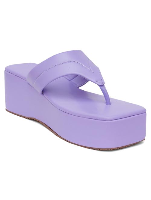 lavender slip on platform sandal - 20018212 - Very Small Image - 1