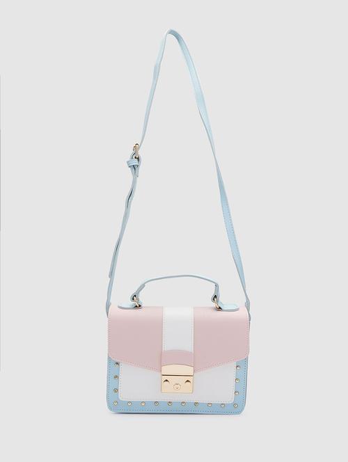 blue leatherette (pu) handbag - 20019119 - Very Small Image - 1