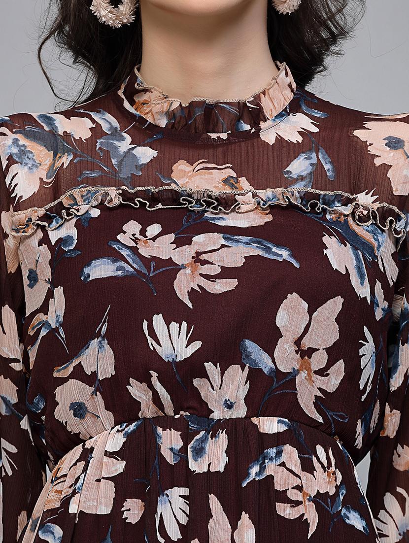 women's fit & flare floral dress - 20019291 - Zoom Image - 5