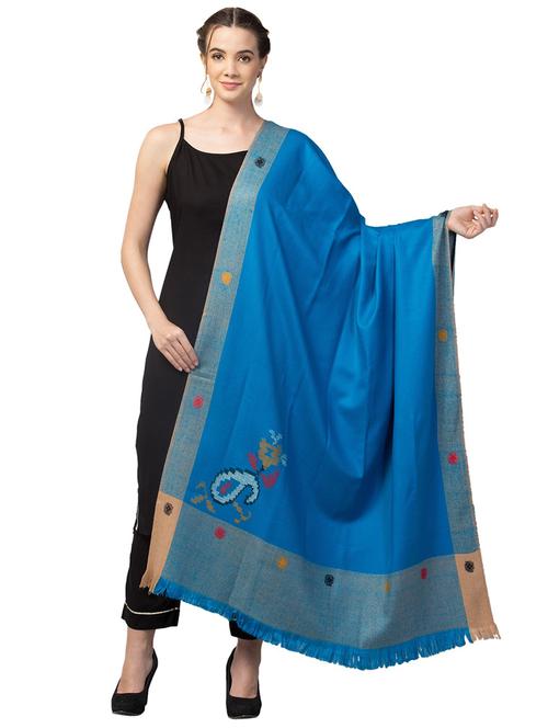 tweedle self design women shawl - 20020176 - Very Small Image - 1