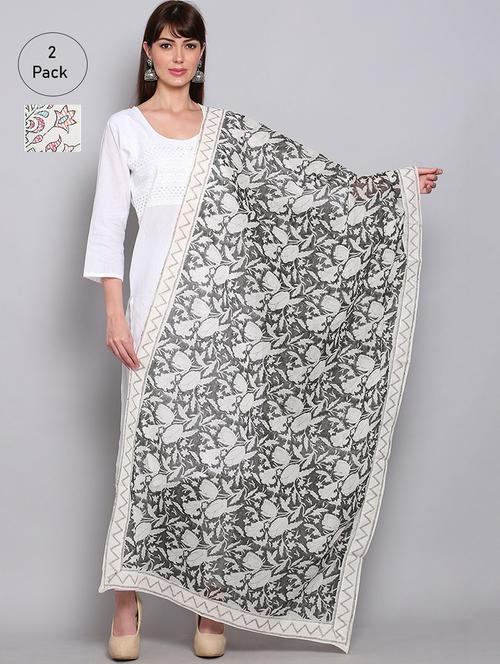 pack of 2 printed women dupattas  - 20022375 - Very Small Image - 1