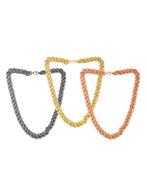 pack of 3 chains for men - 20023256 - Very Small Image - 1