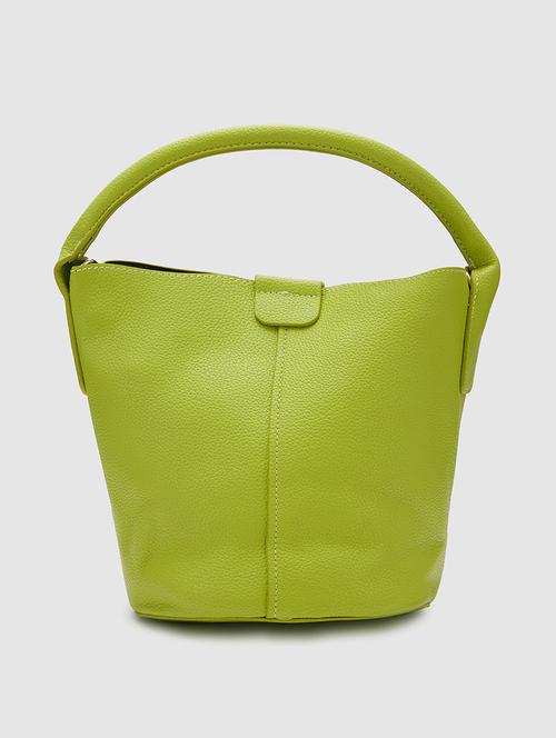 green leatherette (pu) hobo handbag - 20025452 - Very Small Image - 1