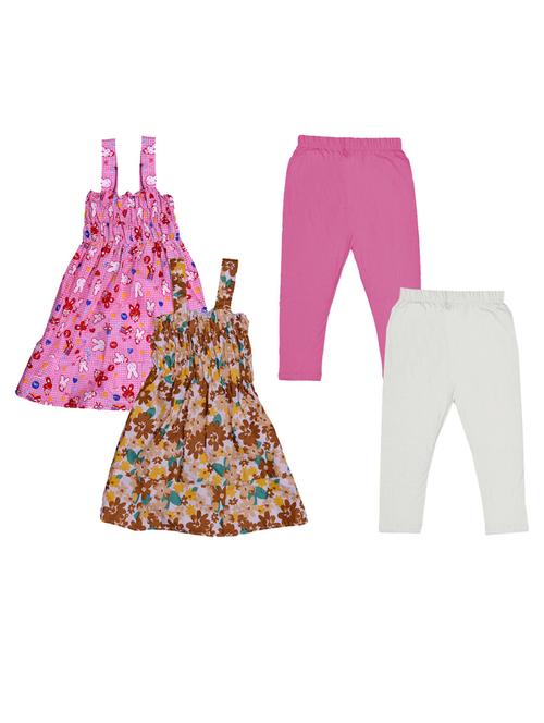 pack of 4 girls nightwear set - 20027322 - Very Small Image - 1