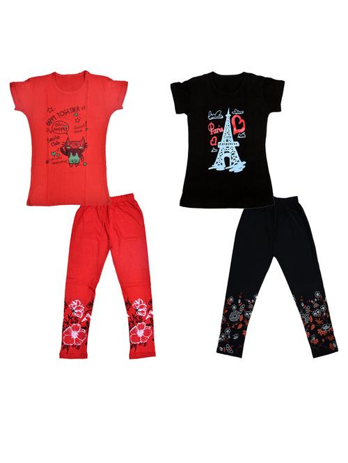 pack of 4 girls nightwear set - 20027495 - Very Small Image - 1