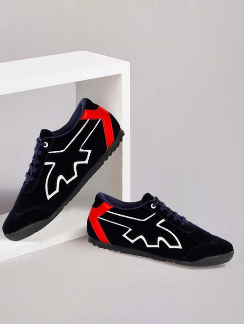 blue lace up casual shoes - 20029597 - Very Small Image - 1