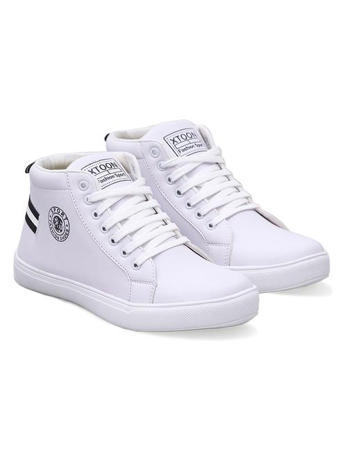 white lace up sneakers - 20029662 - Very Small Image - 1