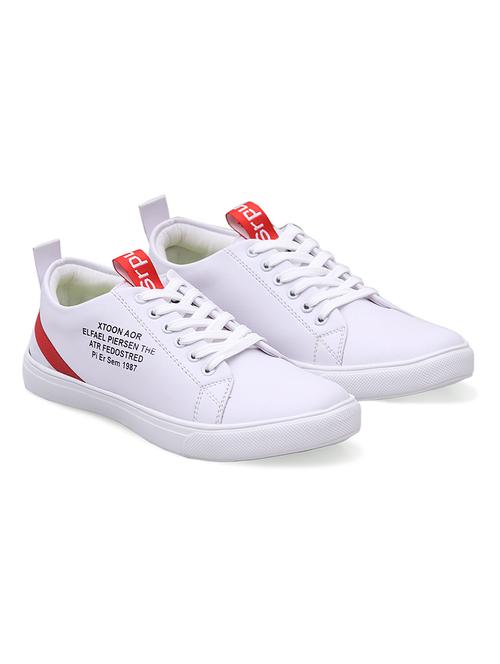 white lace up sneakers - 20029664 - Very Small Image - 1