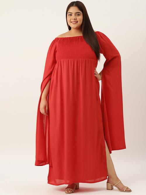 women's fit & flare solid dress - 20029730 - Very Small Image - 1