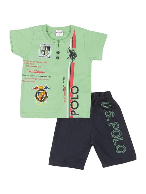 boys printed cotton twin sets  - 20030403 - Very Small Image - 1