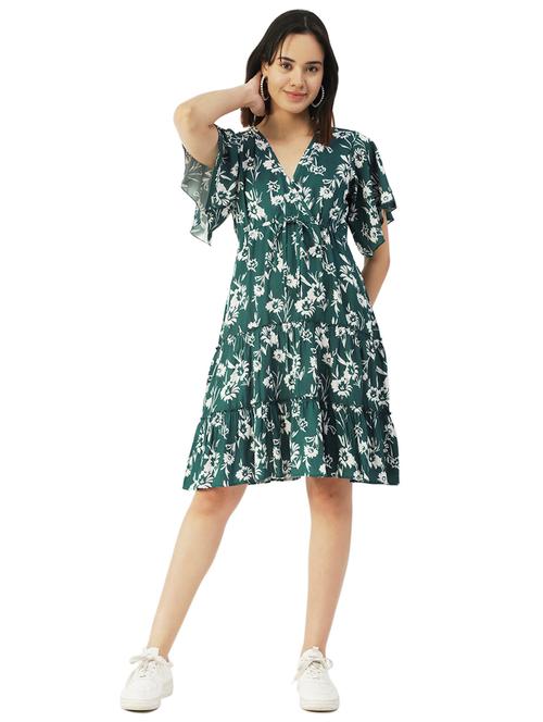 women's fit & flare floral dress - 20031231 - Very Small Image - 1