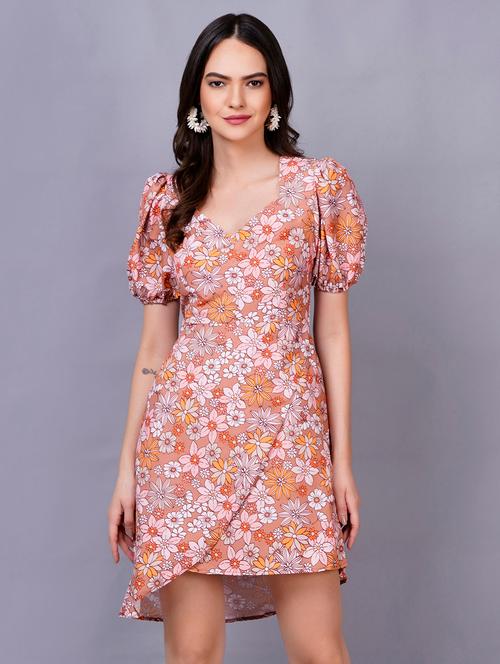 women's wrap floral dress - 20031919 - Very Small Image - 1
