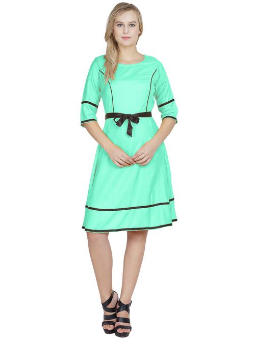 women's  solid dress - 20032312 - Very Small Image - 1