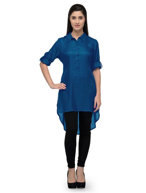 women's high-low kurta - 20032680 - Very Small Image - 1