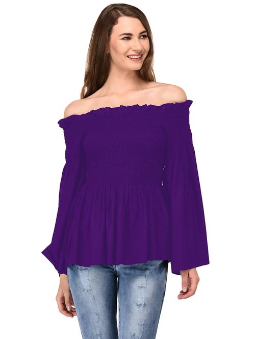 women's straight off shoulder top - 20034990 - Very Small Image - 1