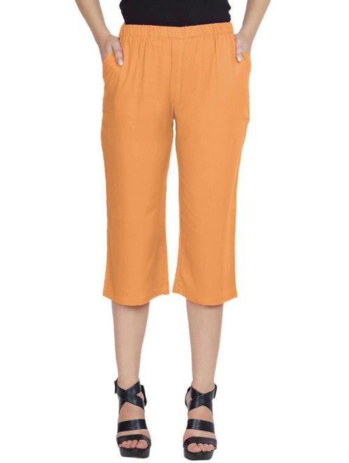 solid slim fit capri pant    - 20035428 - Very Small Image - 1