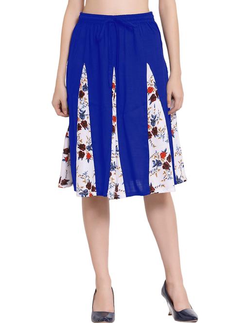 color block printed a-line skirt - 20036524 - Very Small Image - 1